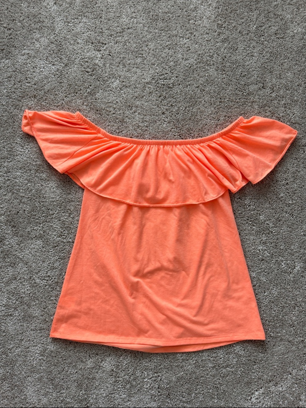 Lilly Pulitzer Orange Off-Shoulder Top - Picture 3 of 5
